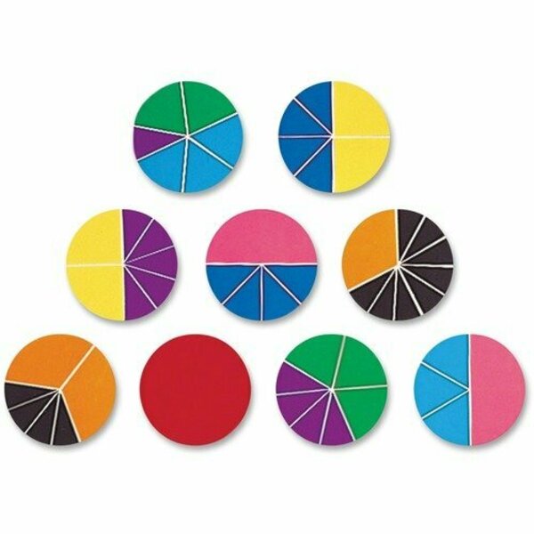 Learning Resources CIRCLES, RAINBOW FRACT, 9PC, 9PK LRNLER0617